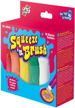 12 Classic Colours Squeeze N Brush