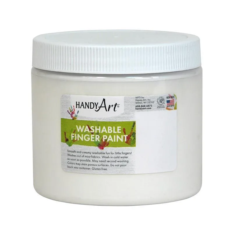 (12 Ea) Handy Art Wht 16 Oz Washable