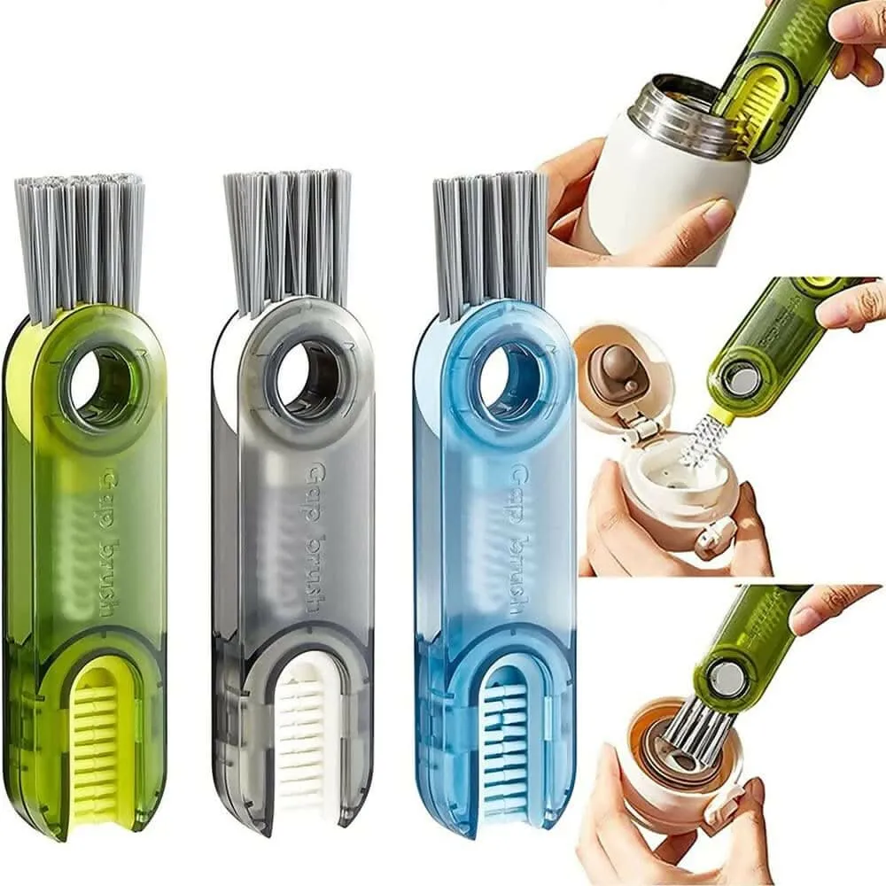 3 in 1 Multifunctional Cleaning Brush, Multifunction Cleaning Brush for Water Bottles