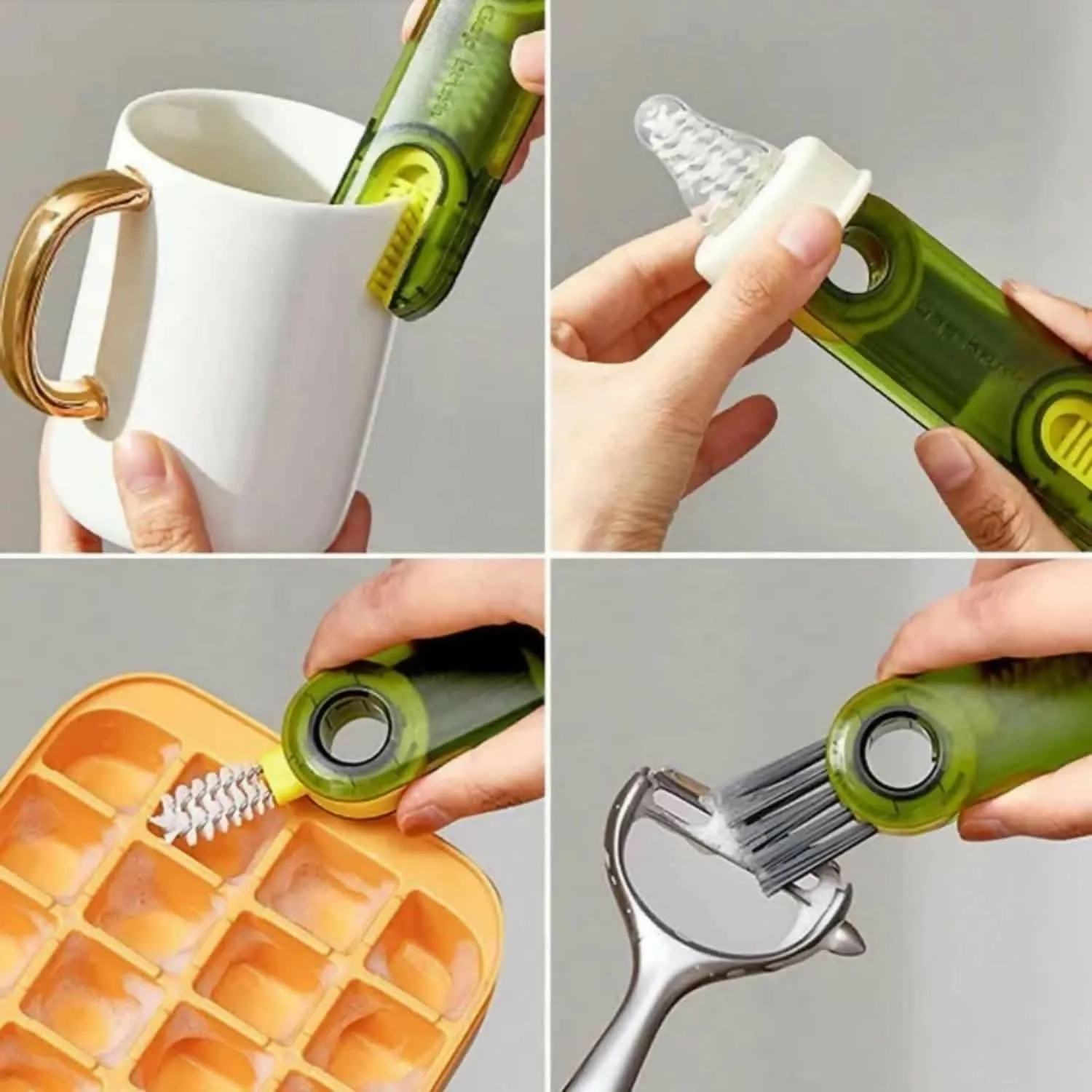 3 in 1 Multifunctional Cleaning Brush, Multifunction Cleaning Brush for Water Bottles