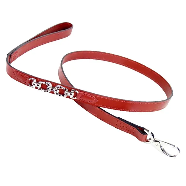 After Eight Dog Leash in Ferrari Red