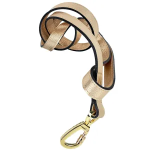 After Eight Dog Leash in Metallic Gold