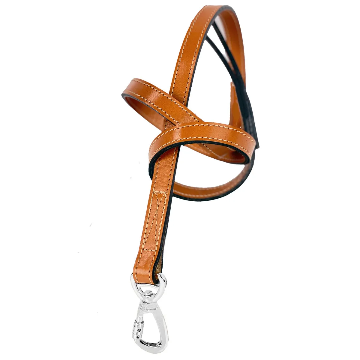 After Eight Dog Leash in Natural & Nickel