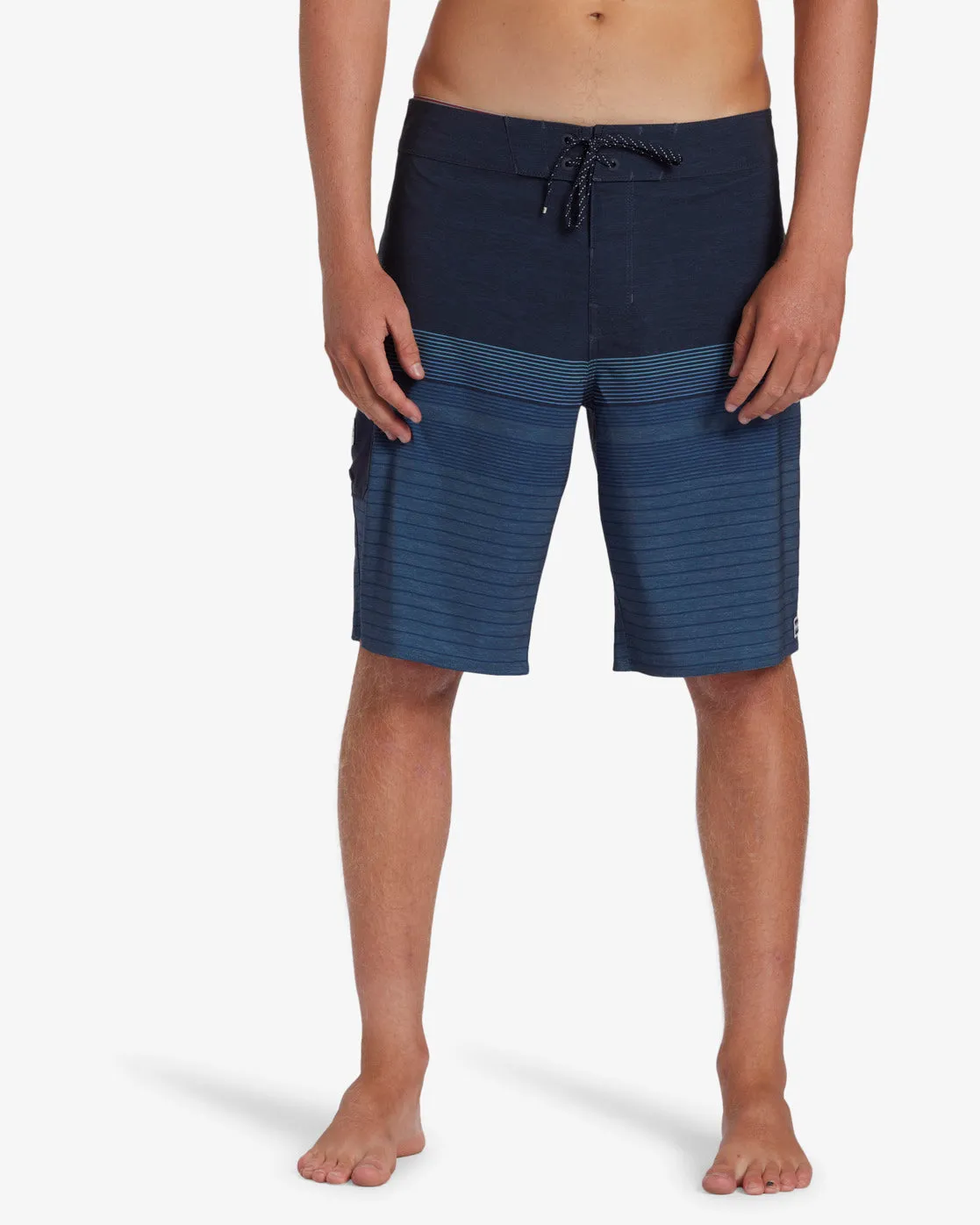 All Day Heather Stripe Pro 20" Boardshorts - Navy