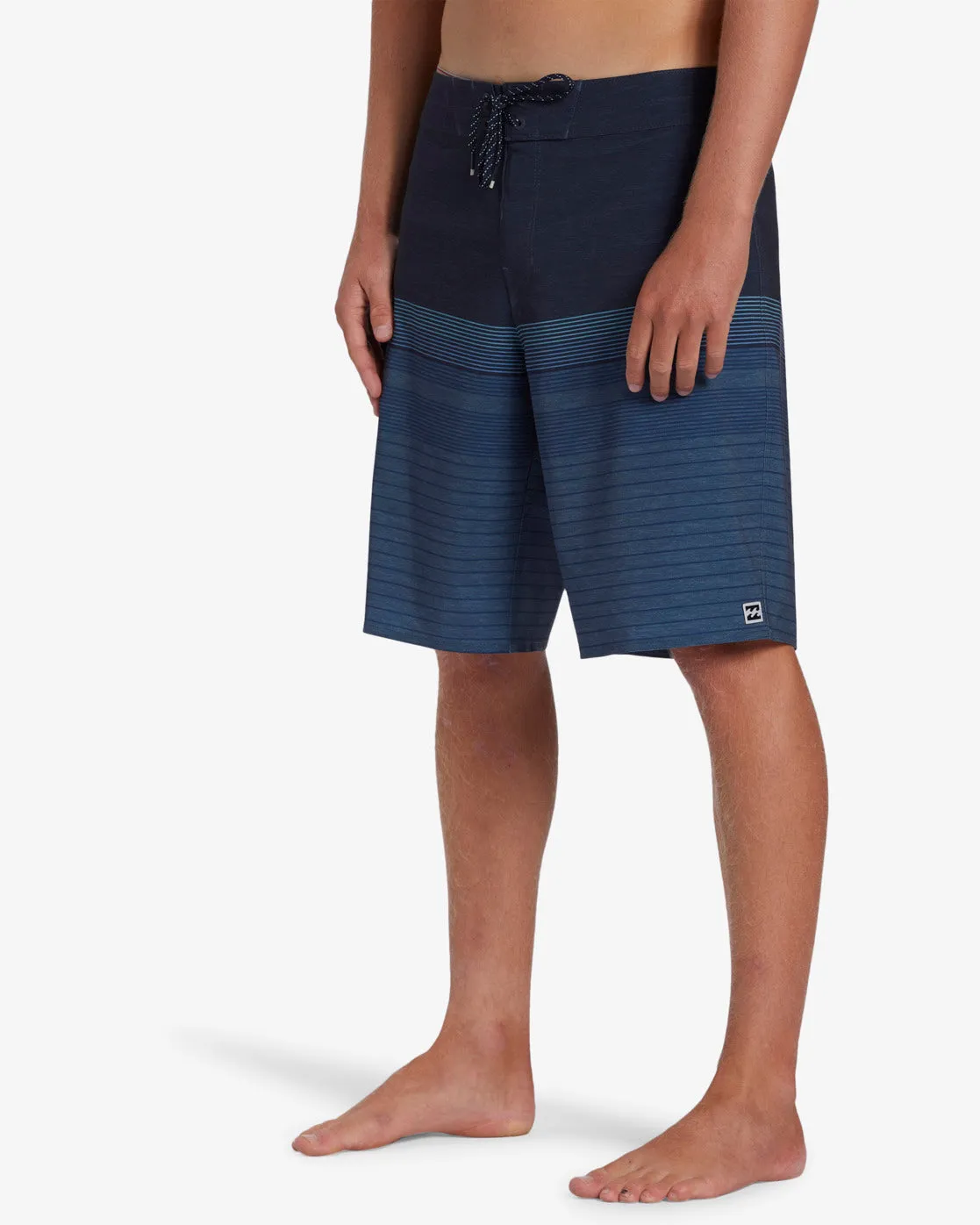 All Day Heather Stripe Pro 20" Boardshorts - Navy