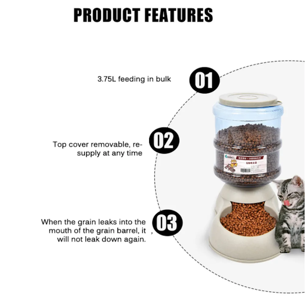 Automatic Pet Food Dispenser 3.75L