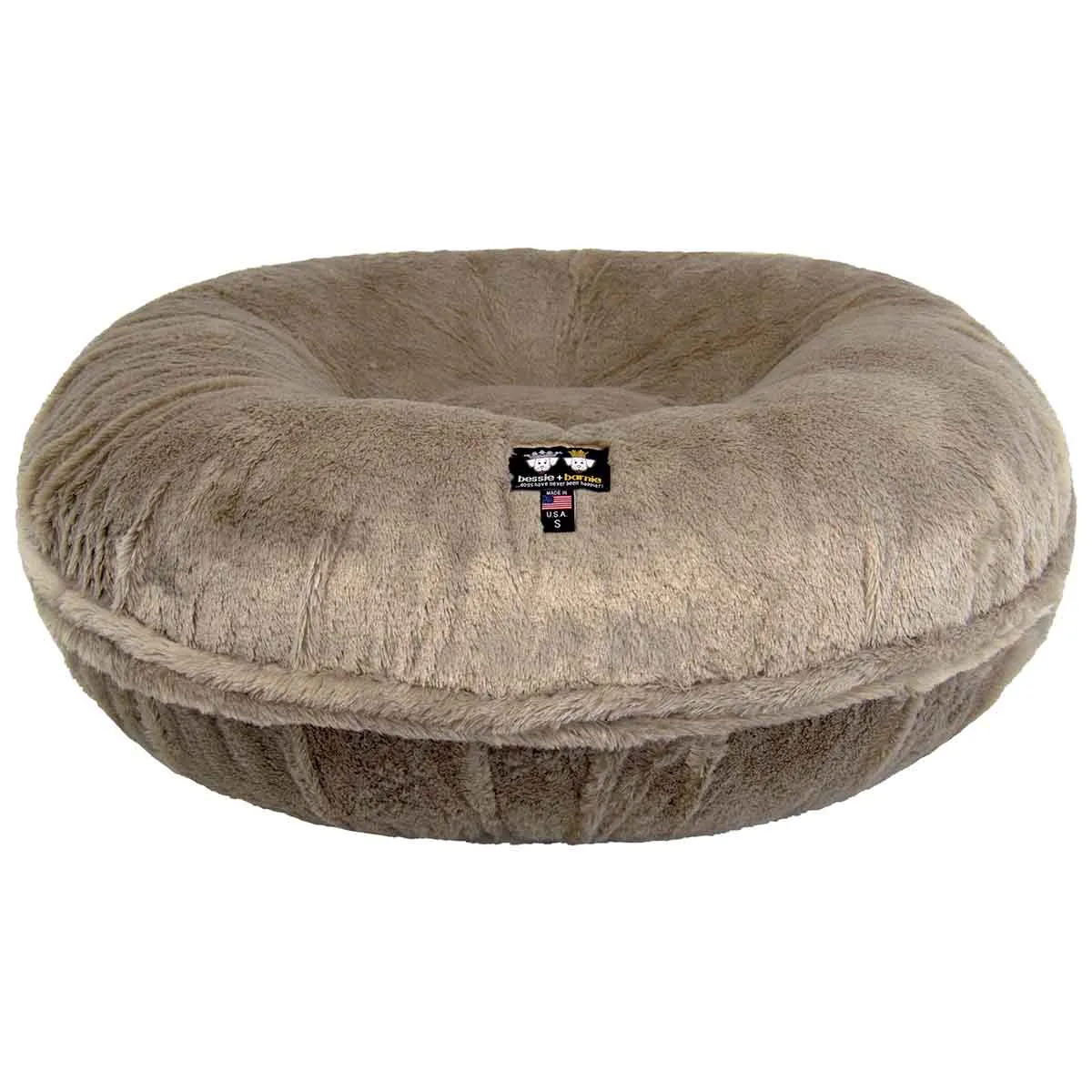 Bagel Dog Bed Mid Shag Ivory Tusk