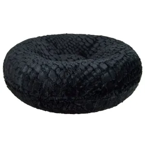 Bagel Dog Bed Serenity Black