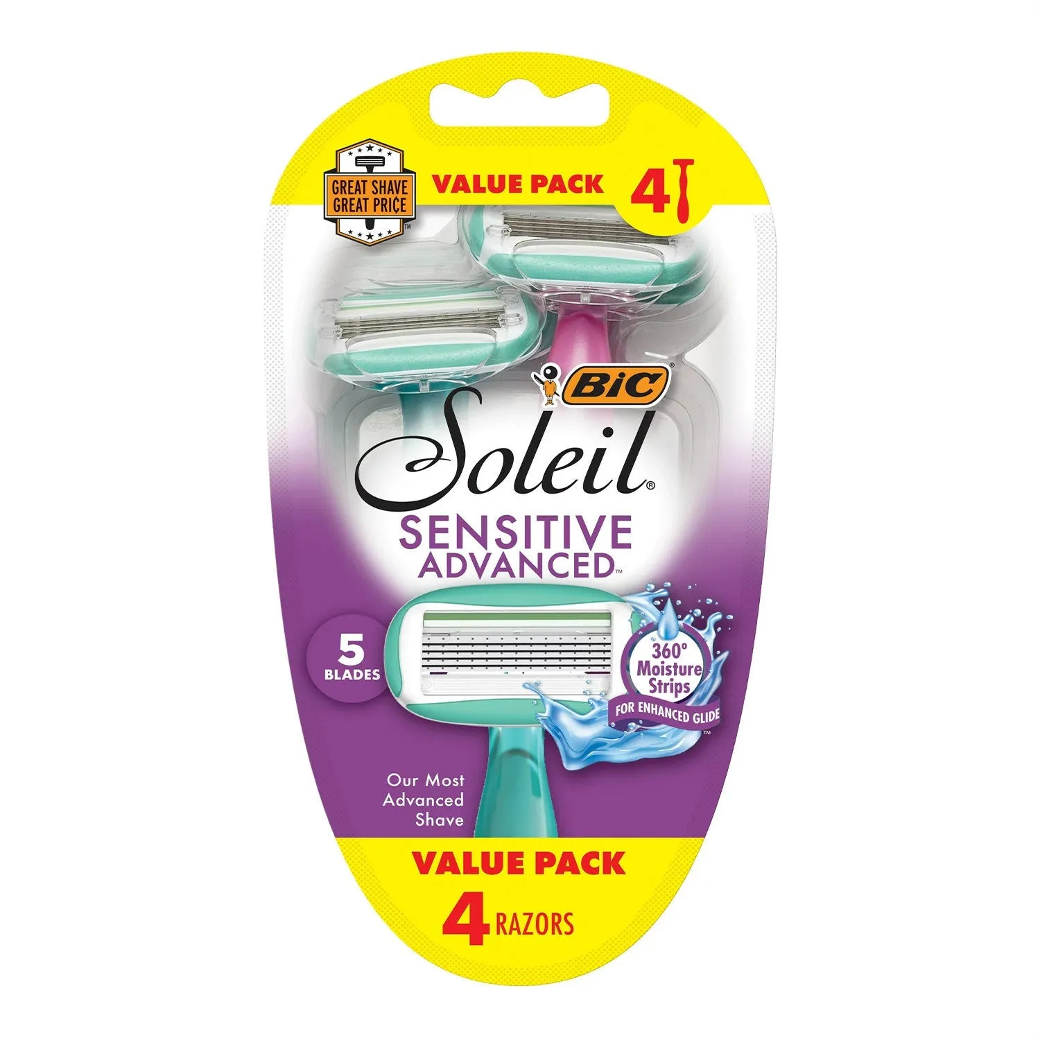 Bic Soleil Sensitive Advanced Razor 4pcs