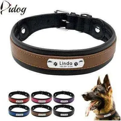 Big Dog's Personalised Leather Collar