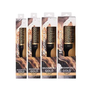 Brushworx Gold Ceramic Hot Tube Brush - Xl (70mm)