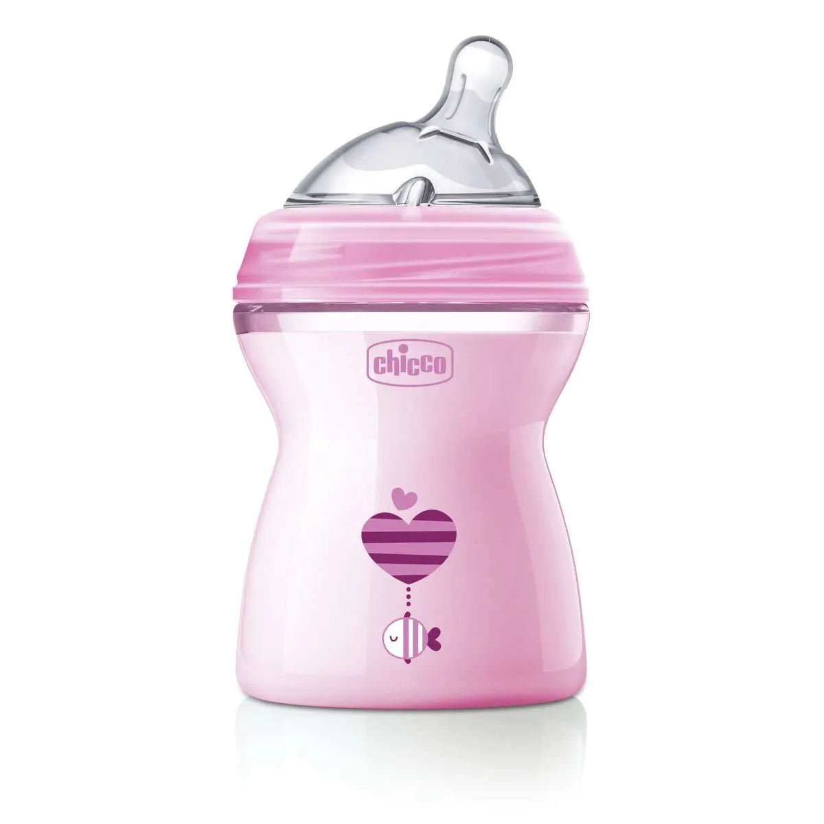 CHICCO Wide neck Natural feeling feeding bottle - 250ml, 2 m