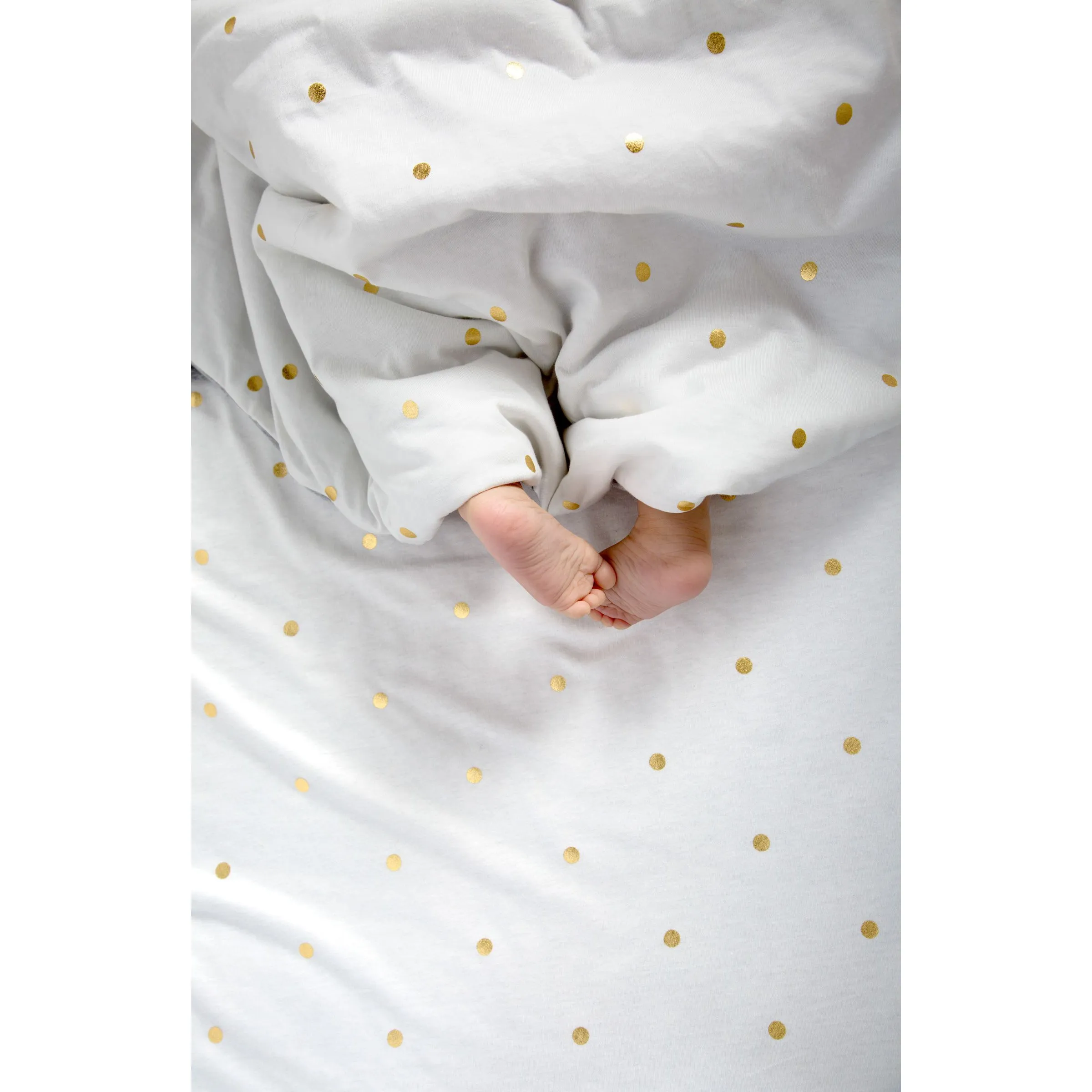 Childhome Blanket Jersey Gold Dots