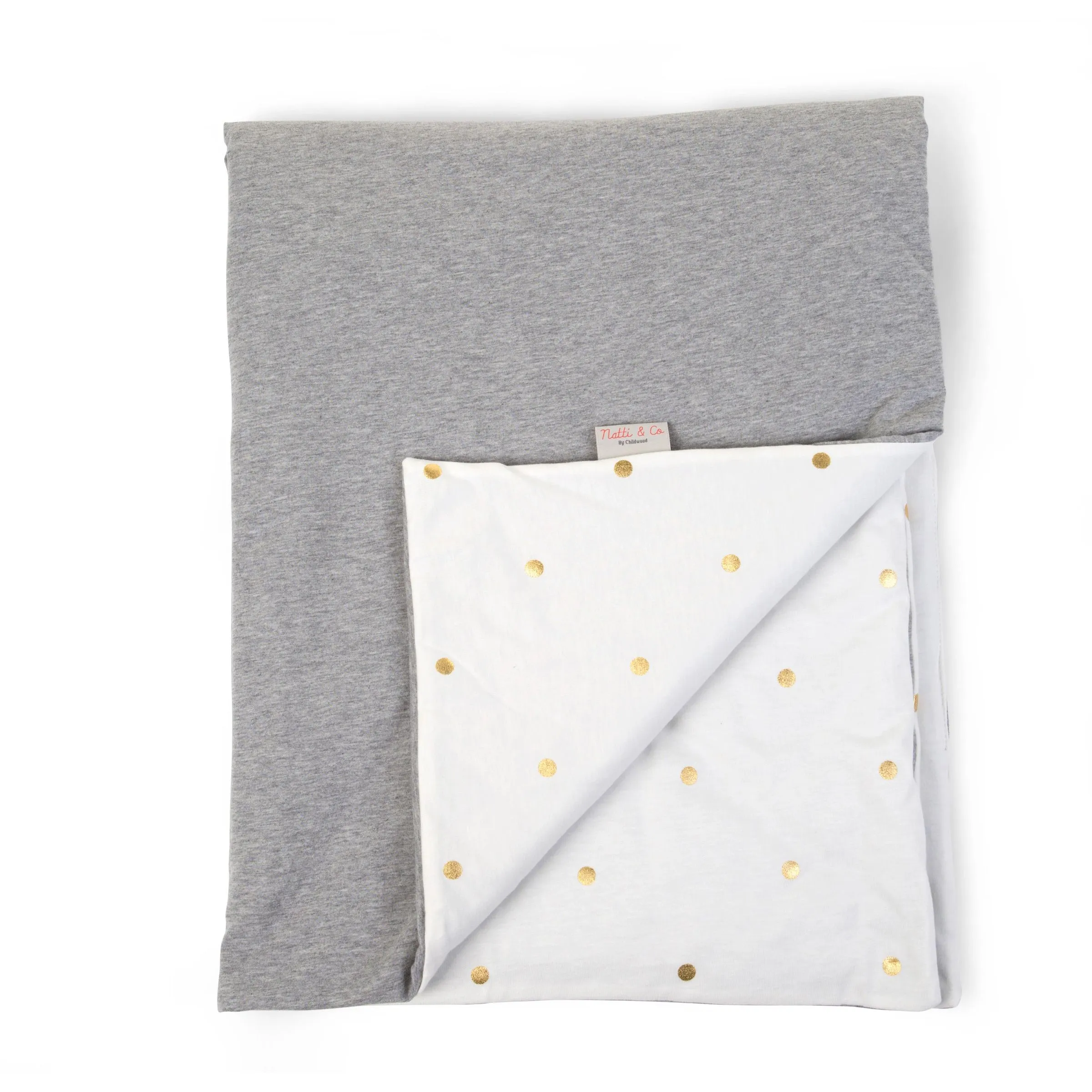 Childhome Blanket Jersey Gold Dots