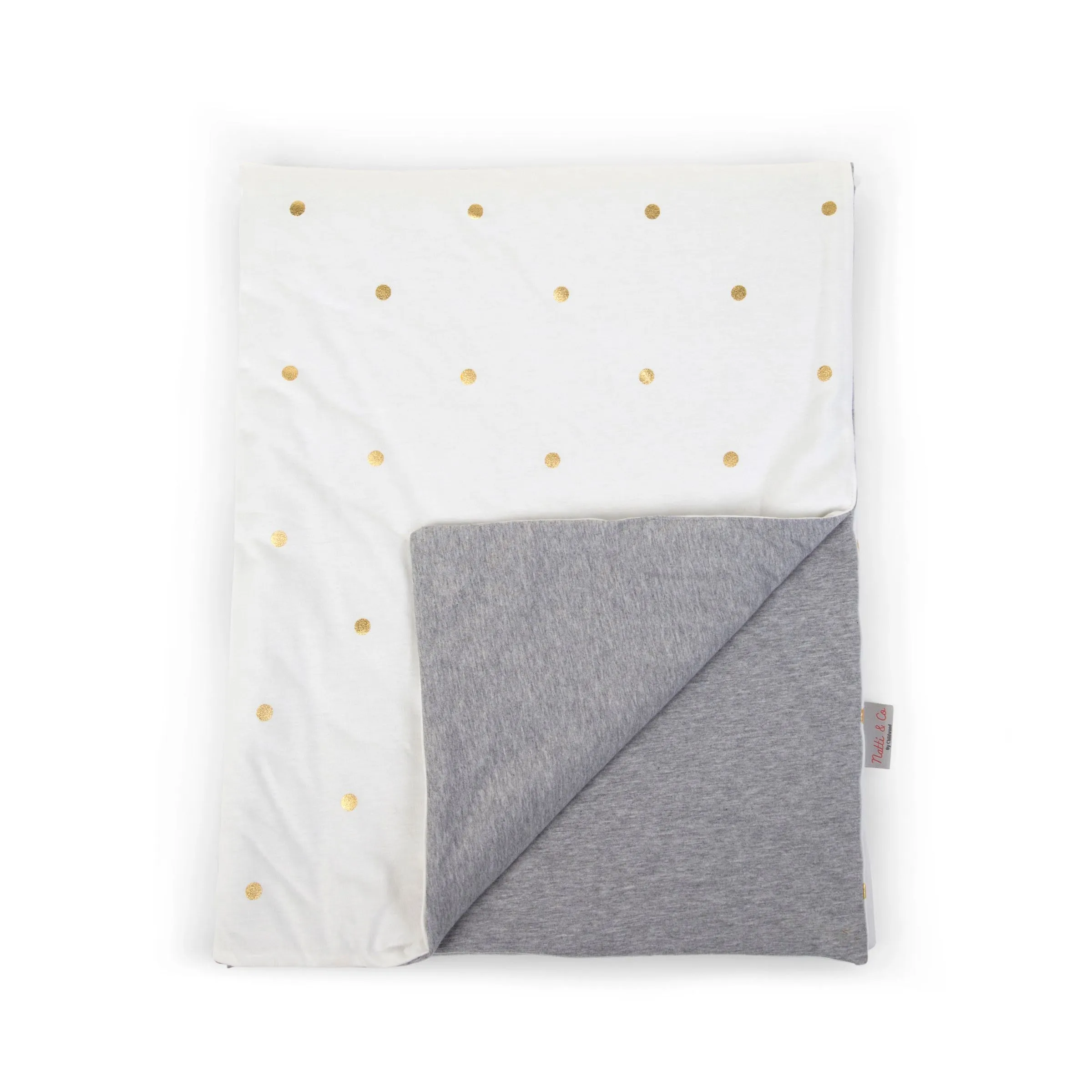 Childhome Blanket Jersey Gold Dots