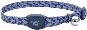 Coastal Pet Safe Cat Breakaway Collar Grey Arrows - 12"L x 3/8"W