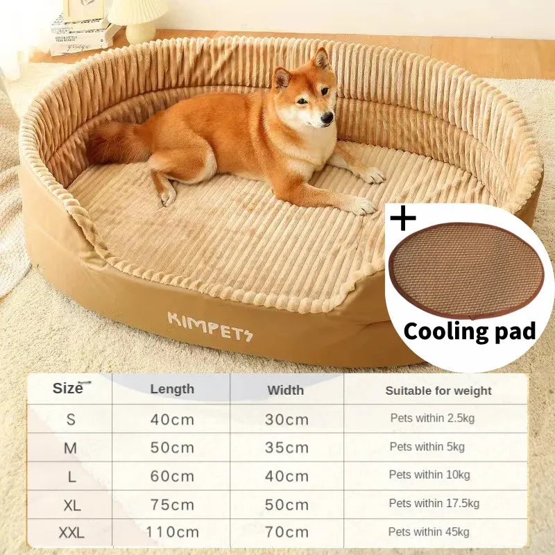 Comfortable Pet Bed for All Seasons - Ideal for Dogs and Cats