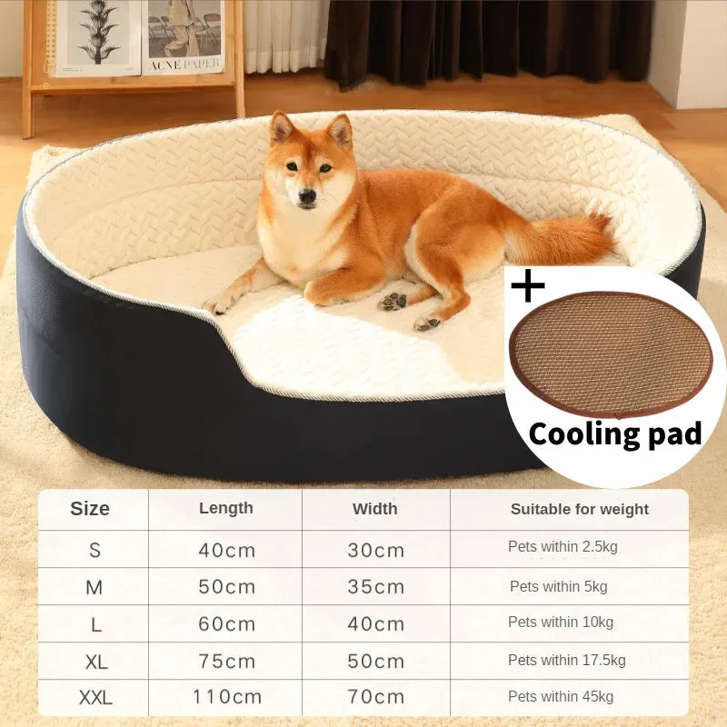 Comfortable Pet Bed for All Seasons - Ideal for Dogs and Cats