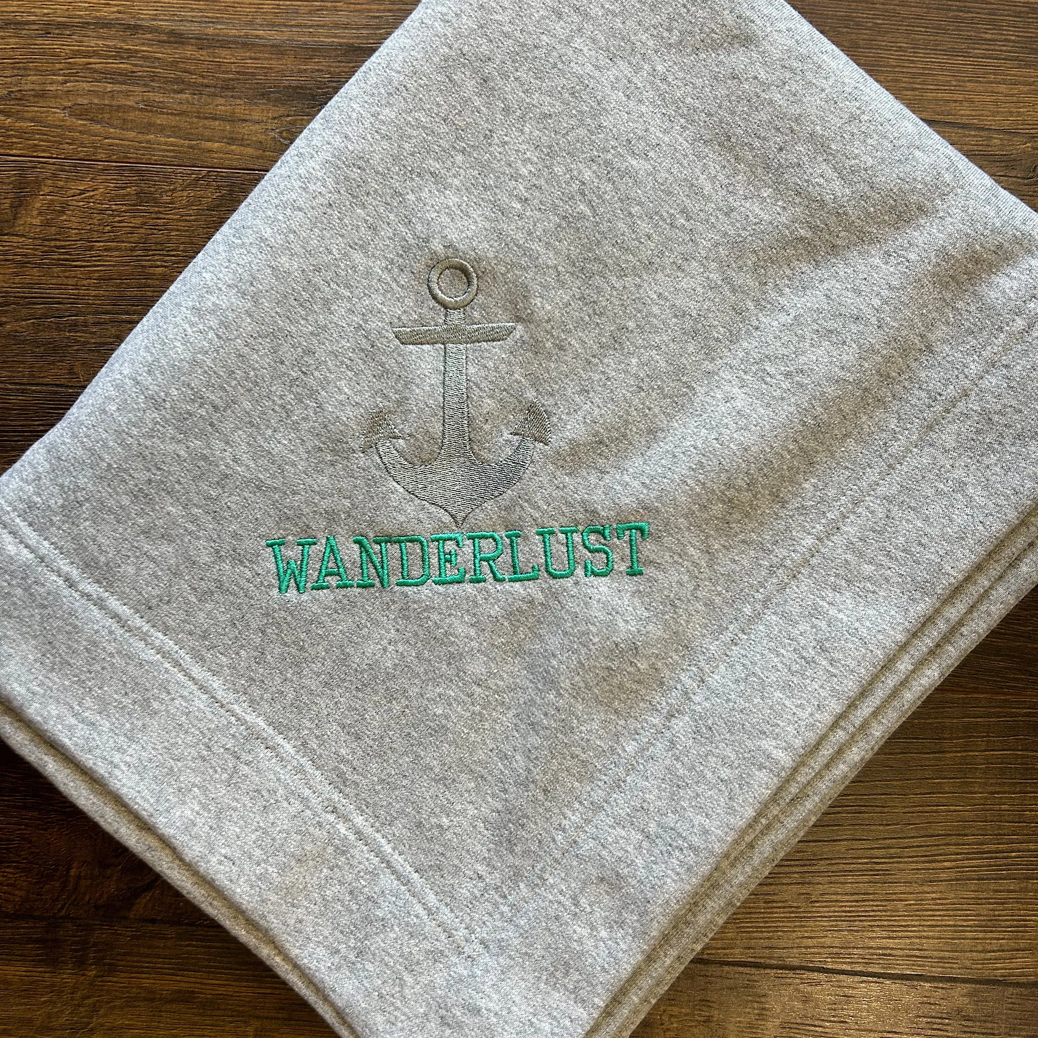 Custom Boat Name Blanket