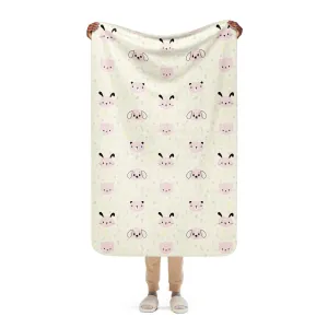 Cute Animals Sherpa blanket lioness-love