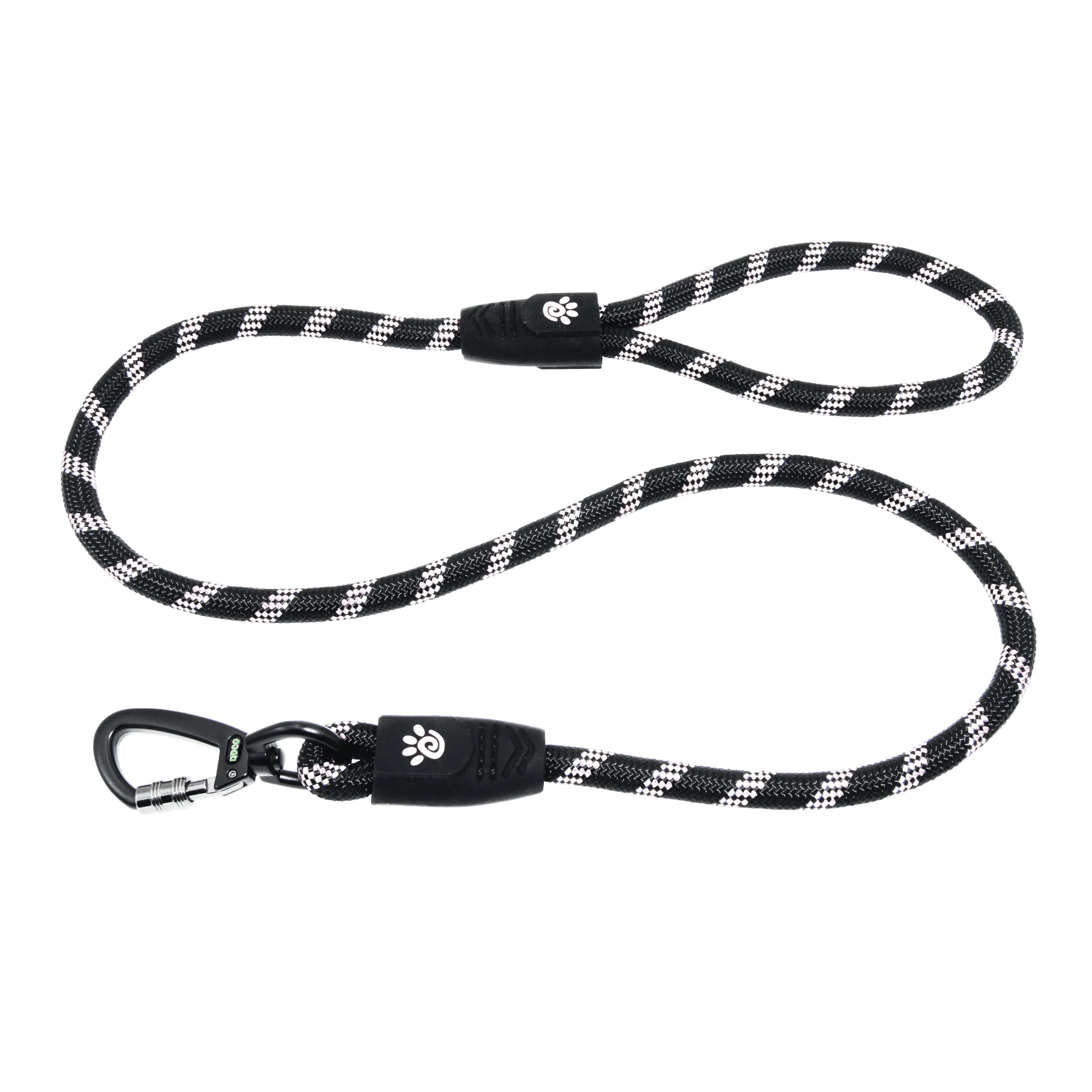 DOCO® 4ft or 5ft Reflective Rope Dog Leash w/ Click & Lock Snap (1/2" Width)