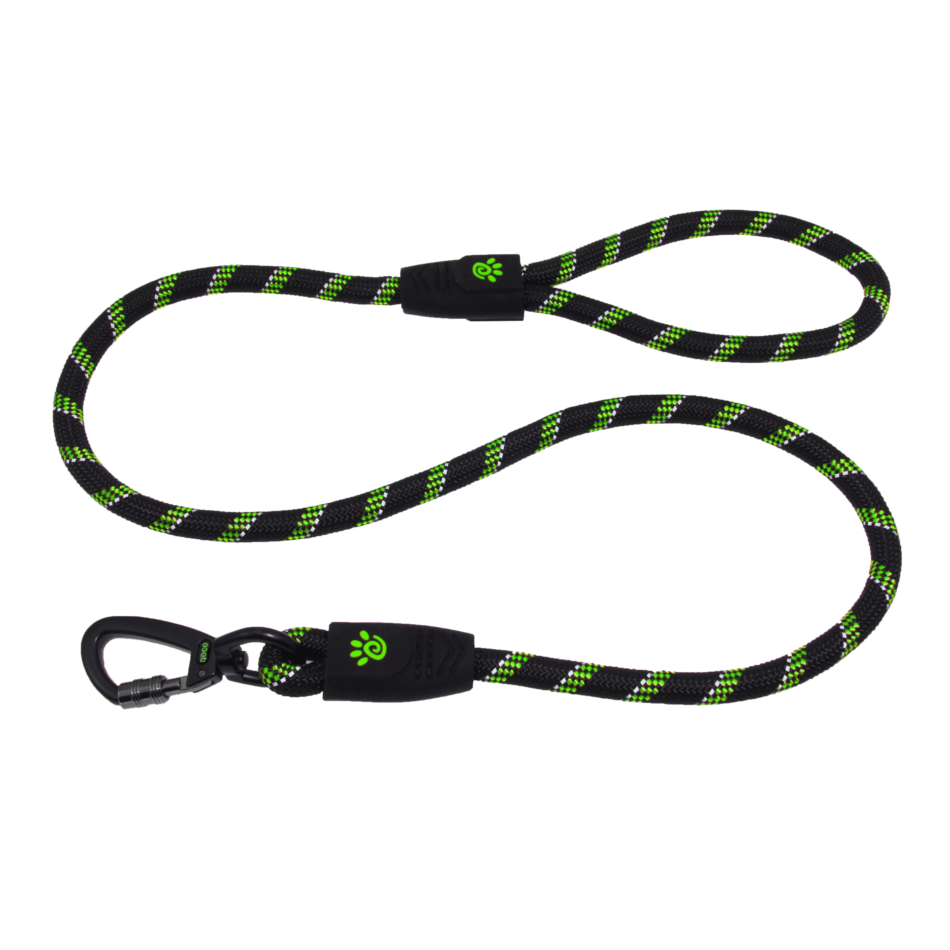 DOCO® 4ft or 5ft Reflective Rope Dog Leash w/ Click & Lock Snap (1/2" Width)