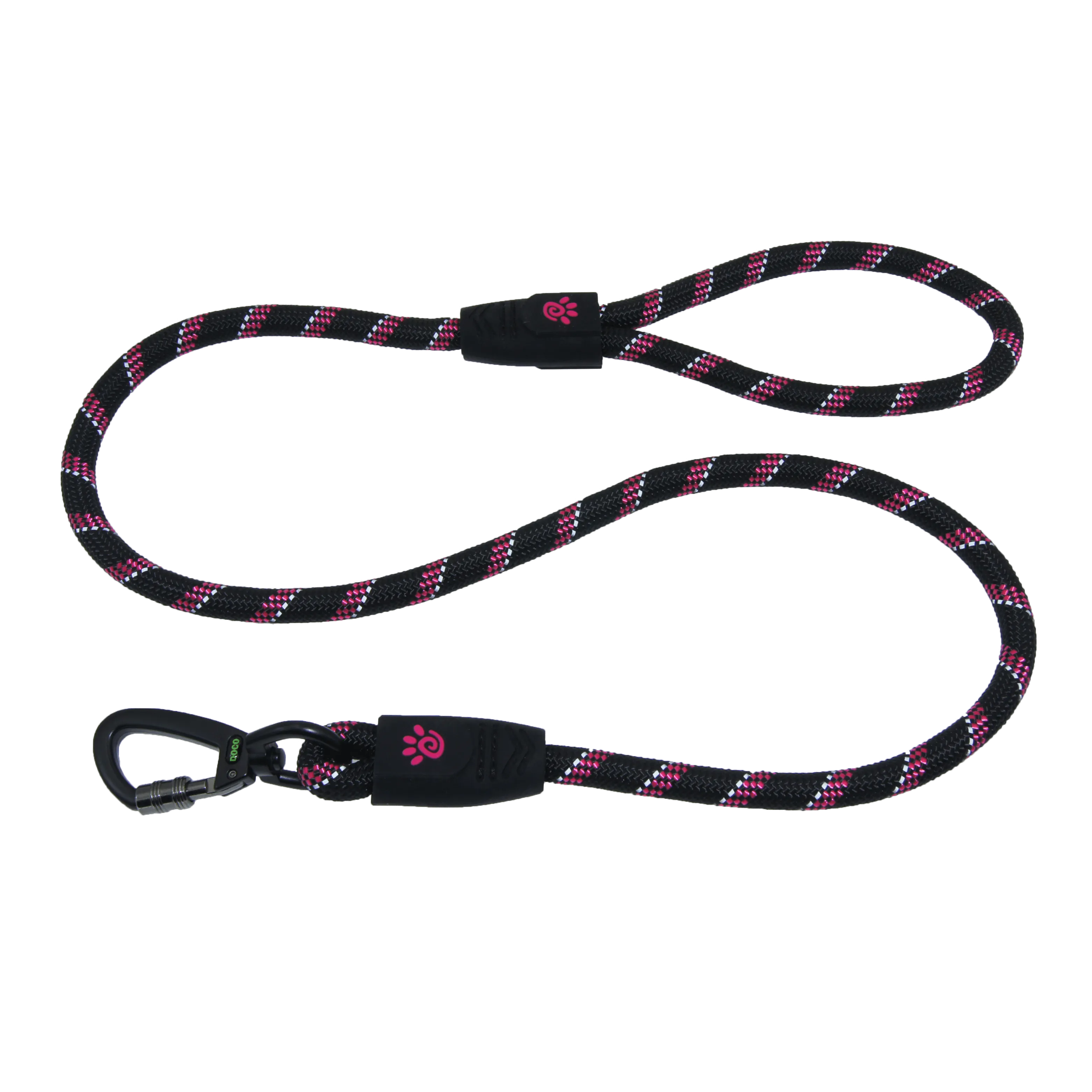 DOCO® 4ft or 5ft Reflective Rope Dog Leash w/ Click & Lock Snap (1/2" Width)