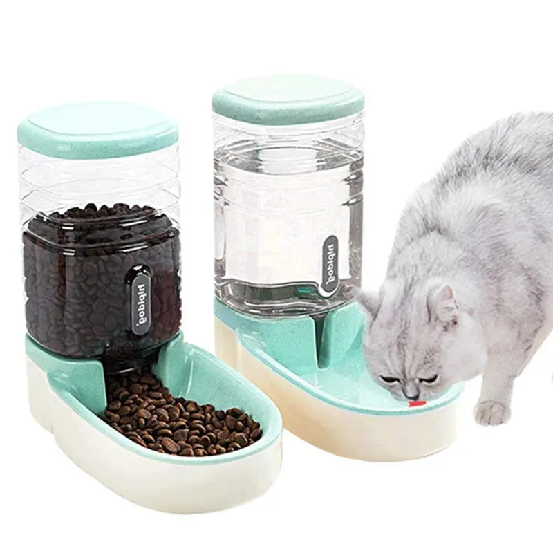 Dog Automatic Feeders Bowl Cat Feeder Food Storage Pet Cat Drinking Water Dispenser Doggy Kitten Drinking Bottle Pet Products