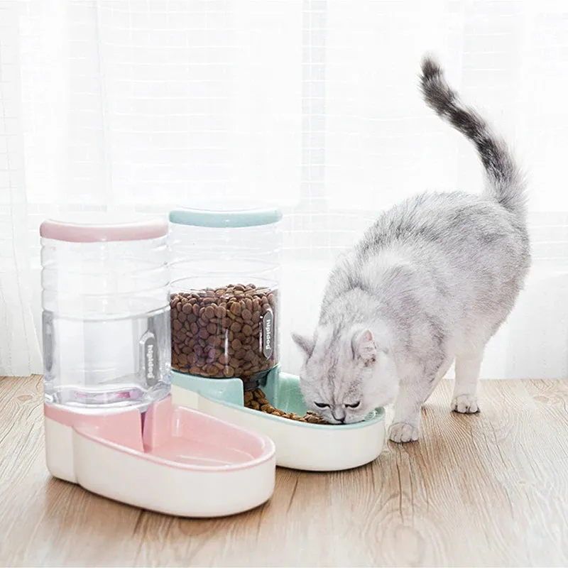 Dog Automatic Feeders Bowl Cat Feeder Food Storage Pet Cat Drinking Water Dispenser Doggy Kitten Drinking Bottle Pet Products