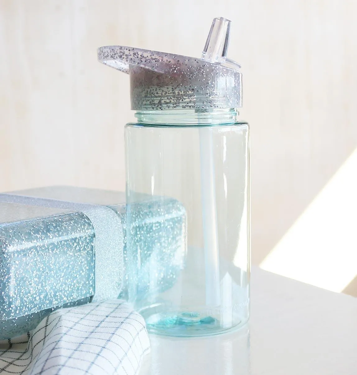 Drink Bottle - Glitter - Silver