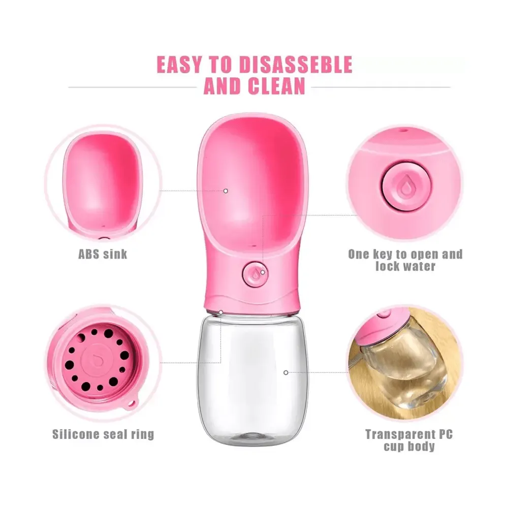 Emily Pets Bottle for Dogs and Cats (Pink)