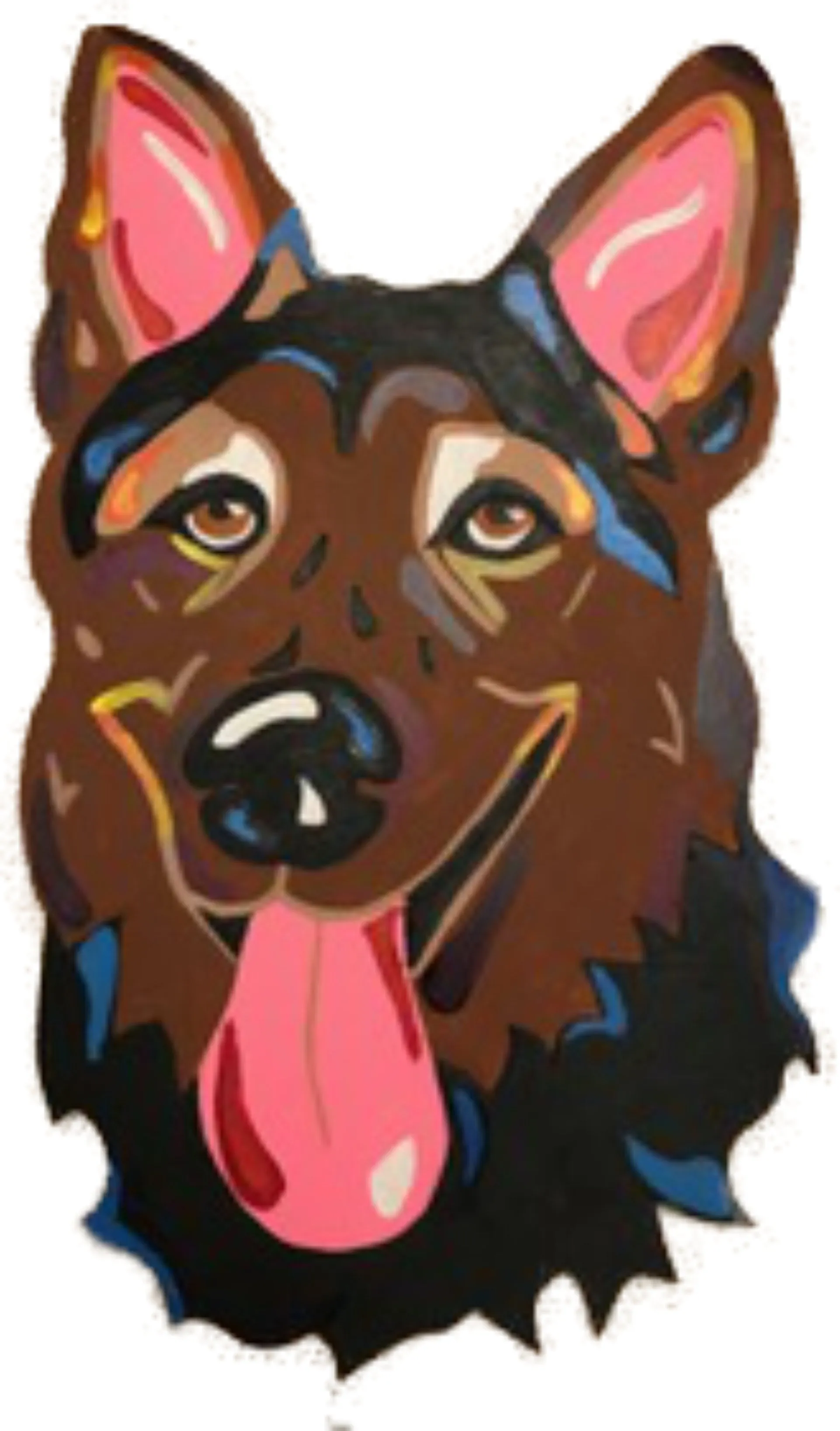 German Shepherd-DIY Pop Art Paint Kit