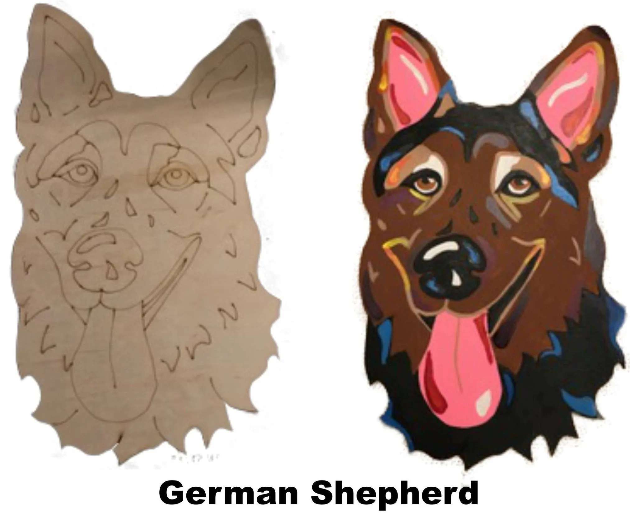 German Shepherd-DIY Pop Art Paint Kit