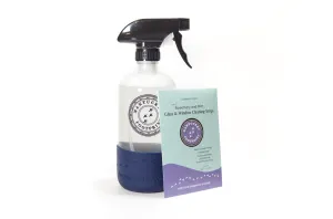 Glass & Window Cleaning Spray - 16 oz - Just-Add-Water - 2 Concentrated Cleaning Strips   16 oz Reusable Glass Spray Bottle