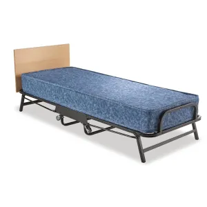 GR375 Jay-Be Contract Folding Bed with Water Resistant Mattress Single in Black Colour