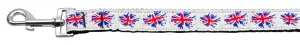 Graffiti Union Jack(UK Flag) Nylon Ribbon Leash 1 inch wide 6ft Long