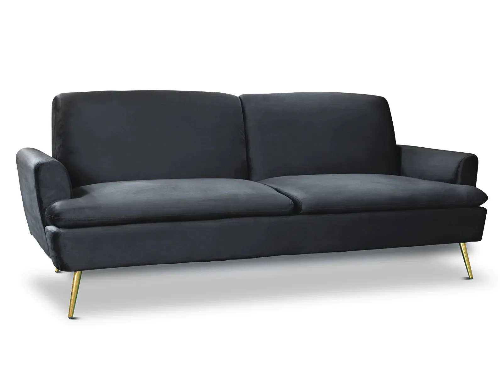 Home Gyllene Velvet Sofa Bed BLACK