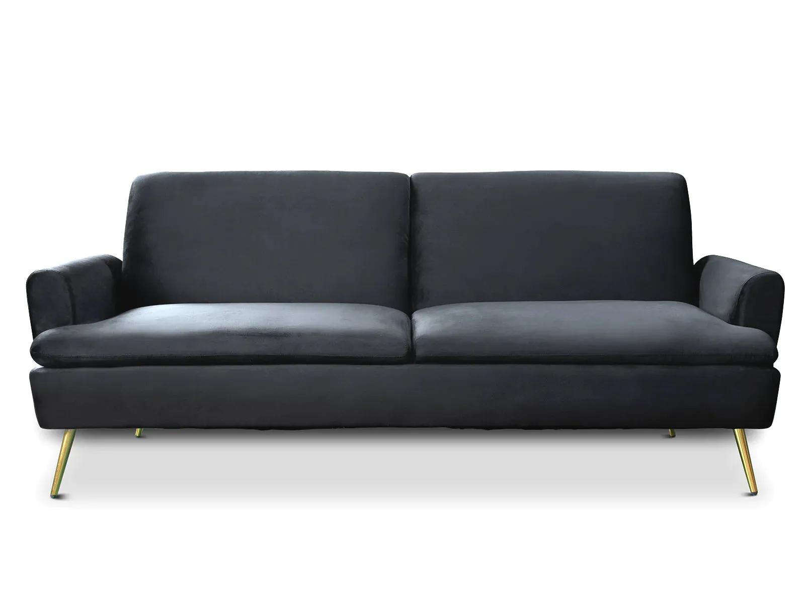 Home Gyllene Velvet Sofa Bed BLACK