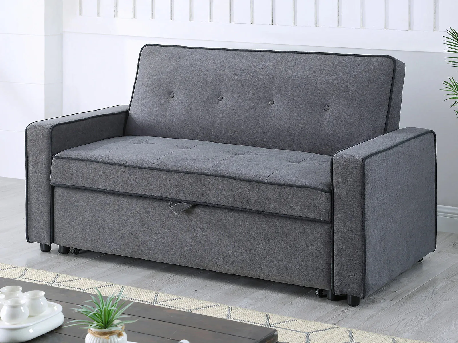 Home Pull Out Sofa Bed GREY