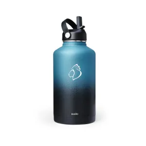 Insulated Water Bottles with 2 Lids | Indigo Crush | 64oz