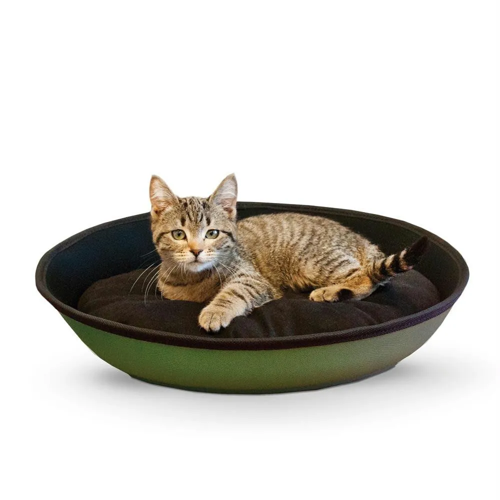 K&h Pet Products Mod Sleeper Cat Bed Small Green - Black 18.5" X 14"