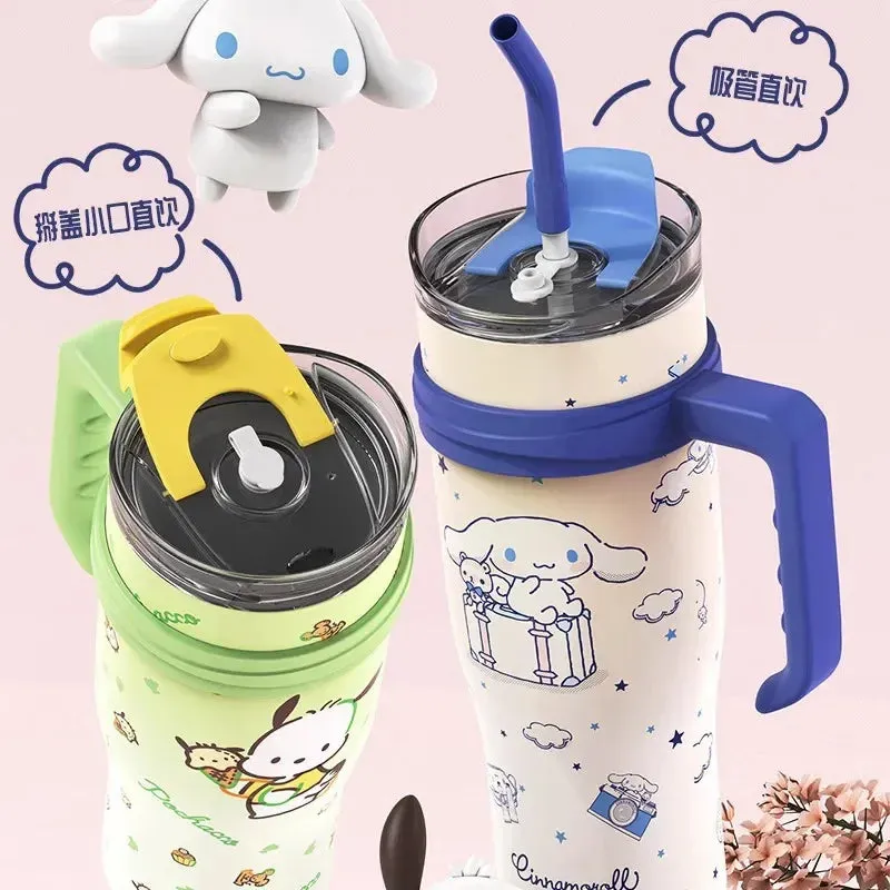 Kawaii Thermos Tumblers With Straw