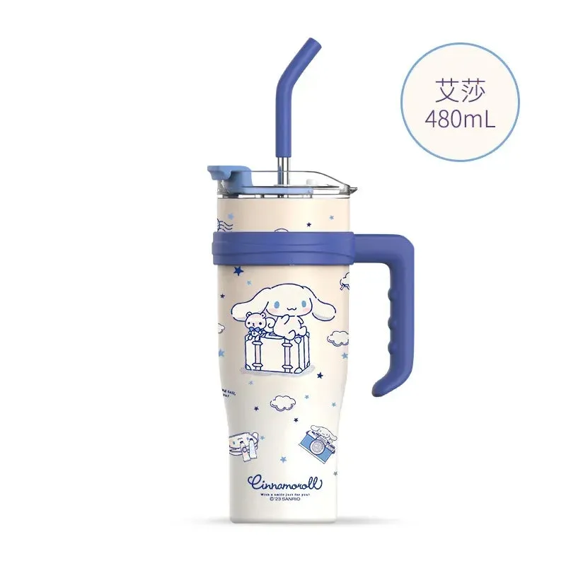 Kawaii Thermos Tumblers With Straw