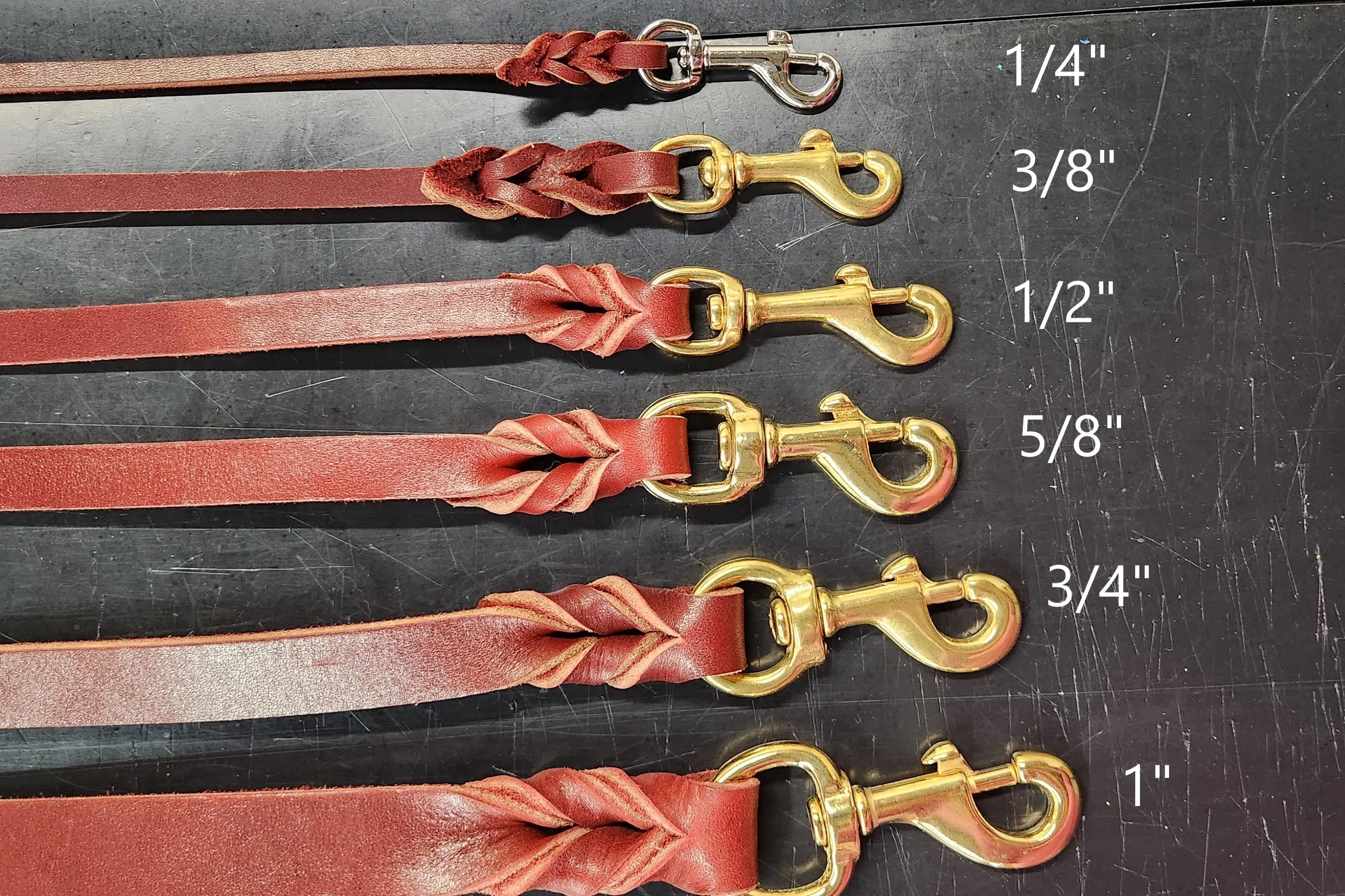 Latigo Leather Leashes 3'