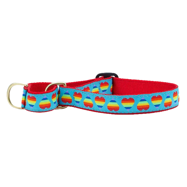 Martingale Collar | Rainbow Hearts