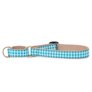 Martingale Collar | Turquoise Gingham