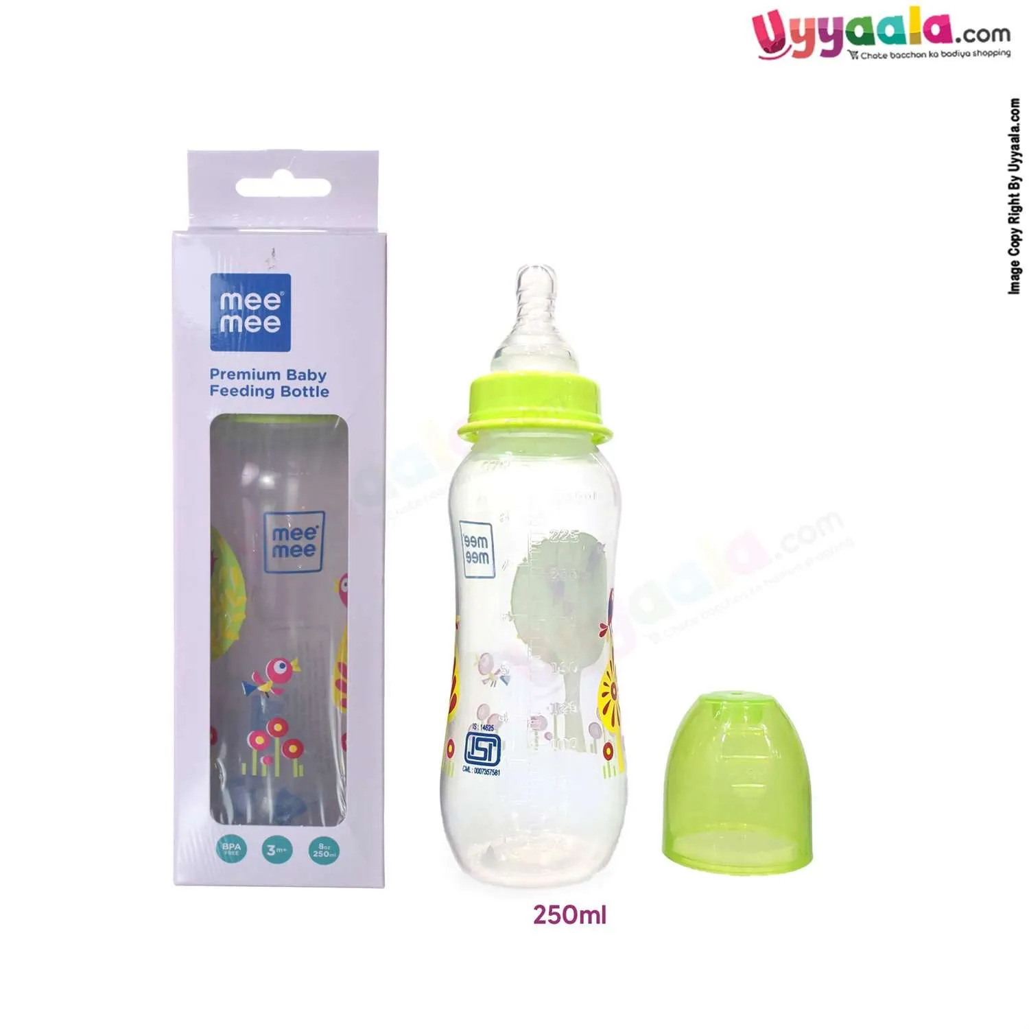 MEE MEE Feeding Bottle Narrow Neck Premium 250ml 3 m Age