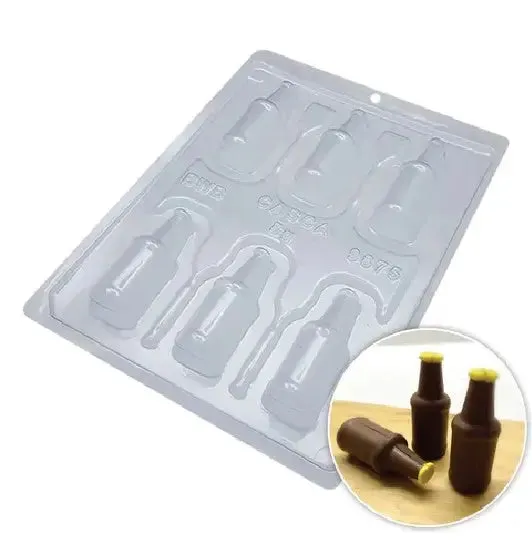 Mini Beer Bottles Plastic Candy Mould #9875