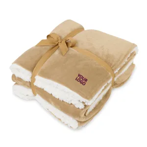 Mink Sherpa Custom Blankets, Iced Coffee