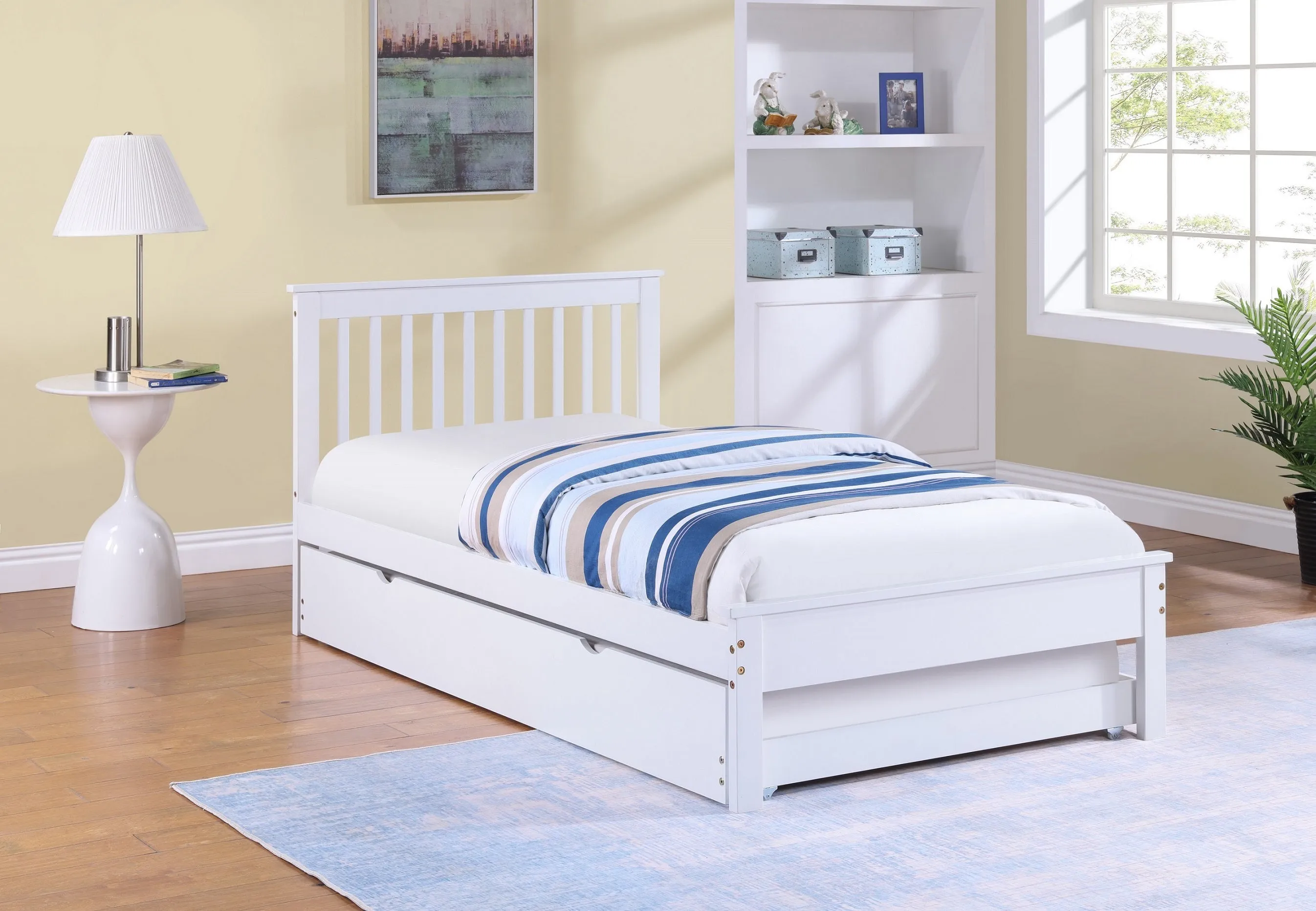 MissionHaven All-in-One Platform Bed - White